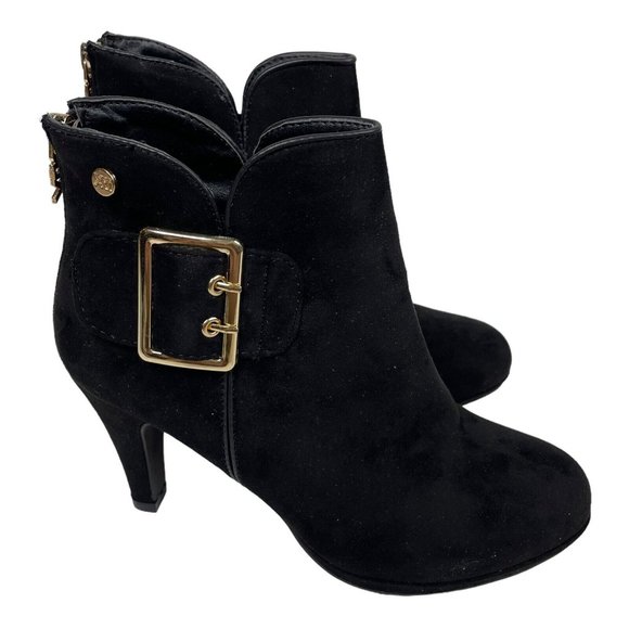 Xti Womens Ankle Boots Black Suede Size 7 - Picture 4 of 10